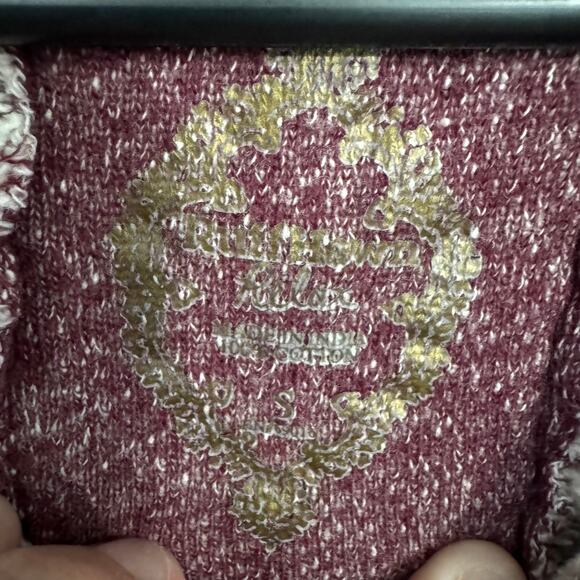 Ruff Hewn Relax Heathered Dark Red Pullover Sweatshirt Size Small - Picture 7 of 8